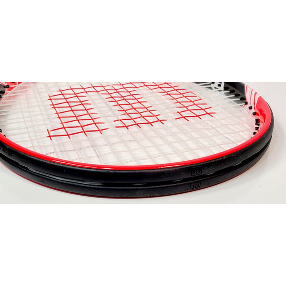 Wilson Roger Federer Stop Shock Tennis Racket Power Strings Red Black 27" 4 3/8" - Picture 8 of 11